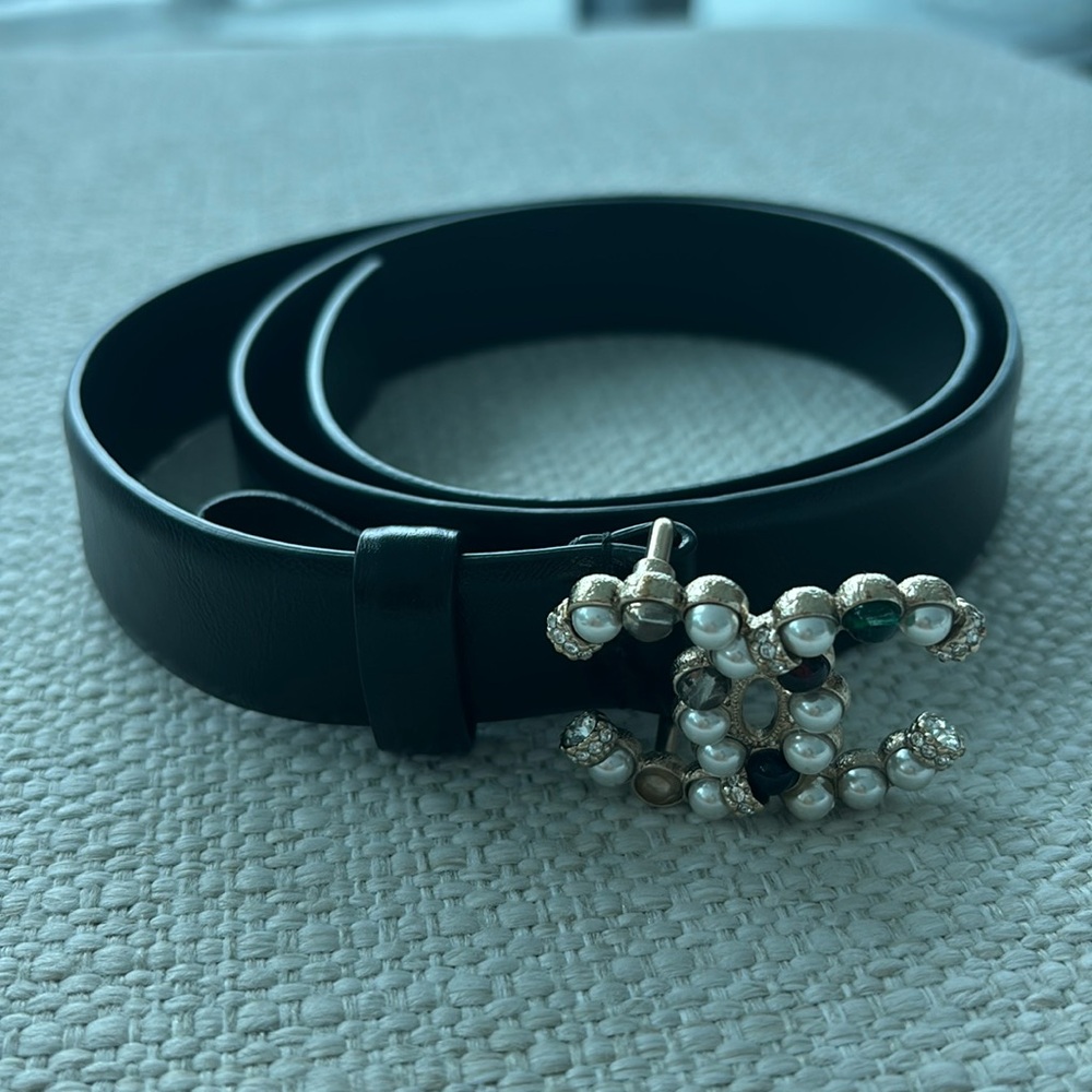 Chanel Authentic Interlocking Cc Logo Belt 2019 C… - image 2